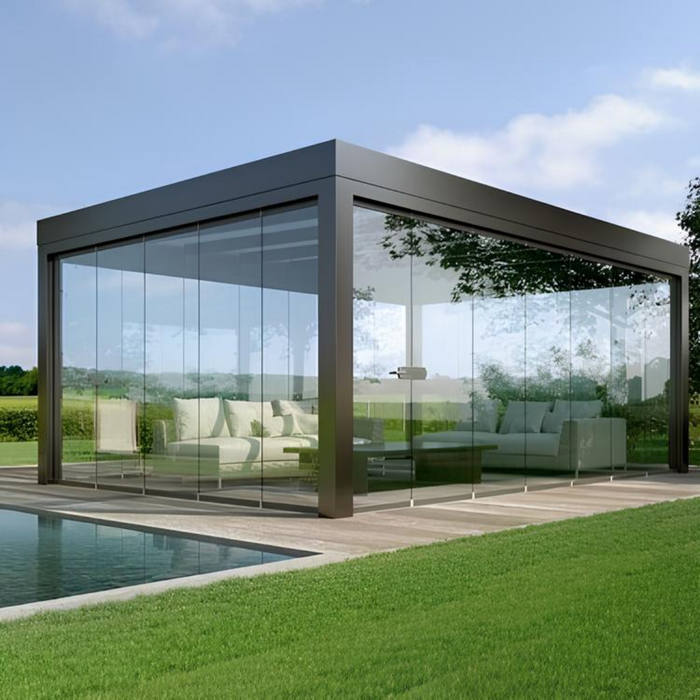 VistaGlide Enclosed Pergola Pavilion