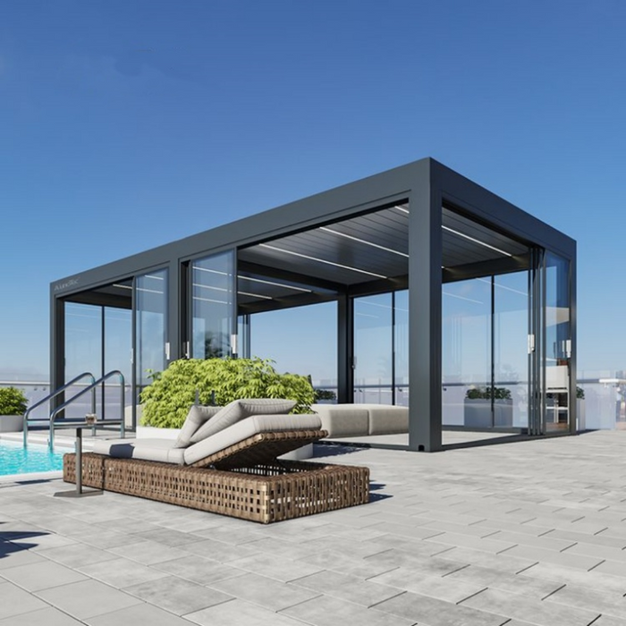 VistaGlide Enclosed Pergola Pavilion
